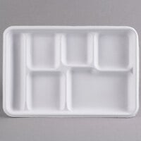 PCT 5-Compartment Lightweight Foam School Trays, White - 8.5 in. - 500 Per  Carton, 500 - Kroger