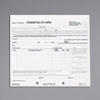 Rediform Office 44301 7 inch x 8 1/2 inch 3-Part Carbonless Bill of Lading Short Form - 250/Pack