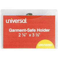 Universal UNV56003 2 1/4 inch x 3 1/2 inch Clip-On Badge Holder