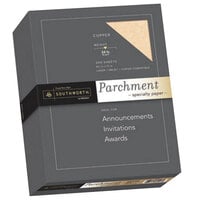 Southworth 894C 8 1/2 inch x 11 inch Copper Ream of 24# Parchment Specialty Paper - 500 Sheets