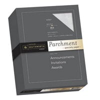 Southworth 974C 8 1/2 inch x 11 inch Gray Ream of 24# Parchment Specialty Paper - 500 Sheets
