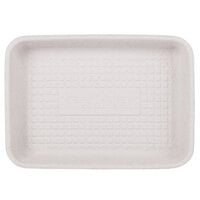 Huhtamaki Chinet 20917 StrongHolder 8" x 6" Molded Fiber / Pulp Rectangular Tray - 500/Case