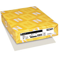 Neenah 82341 Exact 8 1/2 inch x 11 inch Gray Pack of 67# Vellum Paper Cover Stock - 250 Sheets