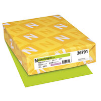 Neenah 26791 Exact Brights 8 1/2 inch x 11 inch Bright Green Ream of 20# Copy Paper - 500 Sheets