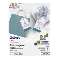 Avery® 22802 2" x 3 1/2" Printable Tags with Strings - 96/Pack