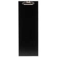 Choice 4 1/2 inch x 12 1/2 inch Black Wood Color Menu Holder / Presenter with Clip
