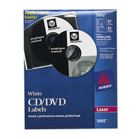 Avery® 5692 Matte White CD / DVD Labels - 40/Pack