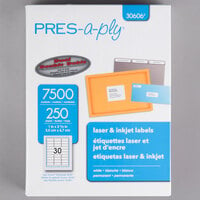 Avery® 30606 1 inch x 2 5/8 inch White Laser Address Labels - 7500/Box
