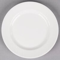 Reserve by Libbey 987659371 Silk 7 1/2" Round Royal Rideau White Wide Rim Porcelain Plate - 36/Case