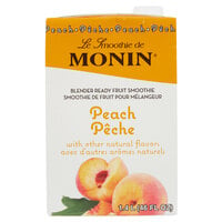 Monin 46 fl. oz. Peach Fruit Smoothie Mix