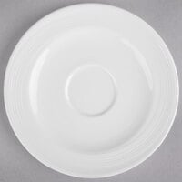Reserve by Libbey 987659332 Silk 6" Round Royal Rideau White Porcelain Saucer - 36/Case