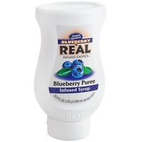 Real 16.9 fl. oz. Blueberry Puree Infused Syrup