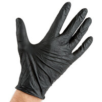 Lavex Industrial Nitrile 5 Mil Thick Powder-Free Textured Gloves - Medium - Box of 100