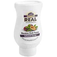 Real 16.9 fl. oz. Passion Fruit Puree Infused Syrup