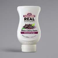 Real 16.9 fl. oz. Black Cherry Puree Infused Syrup