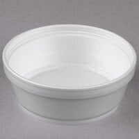 Dart 8SJ32 8 oz. Super Squat White Foam Food Container - 500/Case