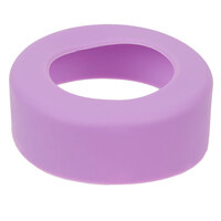 Tablecraft SB53PR Purple Silicone Widemouth Squeeze Bottle Band (53mm) - 12/Pack