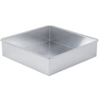 Ateco 12012 12 inch x 12 inch x 3 inch Aluminum Square Straight-Sided Cake Pan