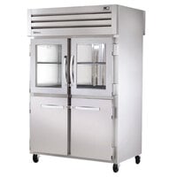 True STA2RPT-2HG/2HS-2S-HC Spec Series 52 5/8" Half Glass Front / Solid Back Door Pass-Through Refrigerator