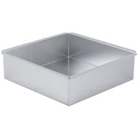 Ateco 12010 10 inch x 10 inch x 3 inch Aluminum Square Straight-Sided Cake Pan