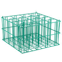 16 Compartment Catering Glassware Basket - 4" x 4" x 10" Compartments