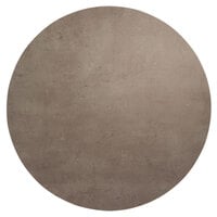 BFM Seating Midtown 24" Round Textured Concrete Laminate Indoor Tabletop