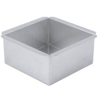 Ateco 12066 6 inch x 6 inch x 3 inch Aluminum Square Straight-Sided Cake Pan