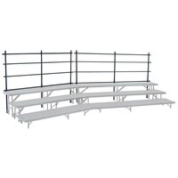 National Public Seating GRR24T Back Guardrail for 18 inch x 24 inch Tapered Risers