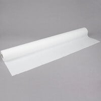 Hoffmaster 260047 40" x 100' Linen-Like White Paper Roll Table Cover