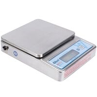 Edlund BRVS-10 BRAVO! 10 lb. Stainless Steel Digital Portion Scale with ClearShield Protective Cover