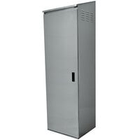 Advance Tabco CAB-4 Single Door Type 430 Stainless Steel Standing Cabinet - 25 inch x 22 5/8 inch x 84 inch