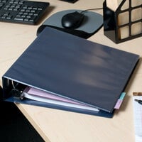 Avery 79802 Navy Blue Heavy-Duty View Binder with 2 inch Locking One Touch EZD Rings
