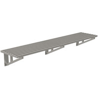 Advance Tabco DT21-6 21 inch x 72 inch Heavy-Duty Stainless Steel Slotted Wall Shelf