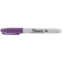 Sharpie 30008 Purple Fine Point Permanent Marker - 12/Pack
