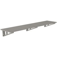 Advance Tabco DT21-8 21 inch x 96 inch Heavy-Duty Stainless Steel Slotted Wall Shelf