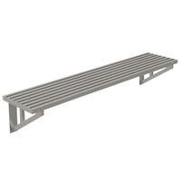 Advance Tabco DT21-4 21 inch x 48 inch Heavy-Duty Stainless Steel Slotted Wall Shelf