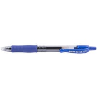 Pilot PIL31021 Blue Fine Point 0.7mm G2 Premium Retractable Rollerball Gel Ink Pen - 12/Pack
