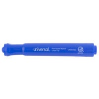 Universal UNV07053 Blue Chisel Tip Desk Style Permanent Marker - 12/Pack