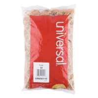 Universal UNV00110 1 1/4 inch x 1/16 inch Beige #10 Rubber Band, 1 lb. - 3400/Bag
