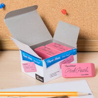 Paper Mate 70521 Large Pink Pearl Eraser   - 12/Pack