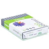 Universal Office UNV11203 8 1/2 inch x 11 inch Green Ream of 20# Color Copy Paper - 500 Sheets