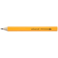 Universal UNV24264 3 1/2 inch Yellow Barrel HB Lead #2 Golf and Pew Pencil - 144/Box