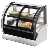 Vollrath 40881 48 inch Curved Refrigerated Countertop Display Cabinet with Front Access