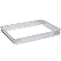 Baker's Mark Half Size NSF 20 Gauge 13 x 18 Open Bead Rim Stainless Steel  Bun Pan / Sheet Pan