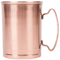 World Tableware CMM-200 14 oz. Straight Sided Copper Moscow Mule Mug - 4/Pack