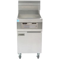 Frymaster 11814G Liquid Propane Single High-Production 63 lb. Gas Floor Fryer with SMRT4U Lane Controls - 119,000 BTU