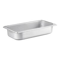 Vigor 1/3 Size 2 1/2" Deep Anti-Jam Stainless Steel Steam Table / Hotel Pan - 22 Gauge