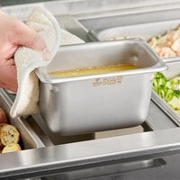 Stainless Steel Steam Table Pan JR57902 1/9 Size 