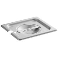 Vigor 1/6 Size Slotted Stainless Steel Steam Table / Hotel Pan Cover