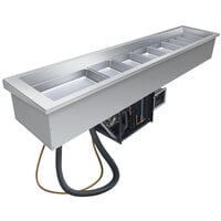 Hatco CWB-S4SLANT Four Pan Slanted Refrigerated Slim Drop-In Cold Food Well - 120V